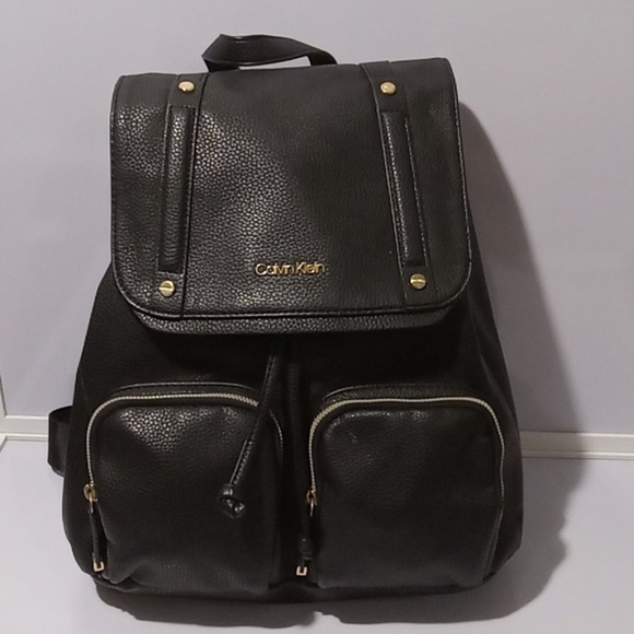 Calvin Klein Handbags - Calvin Klein Hudson Bubble Lamb Flap Backpack
